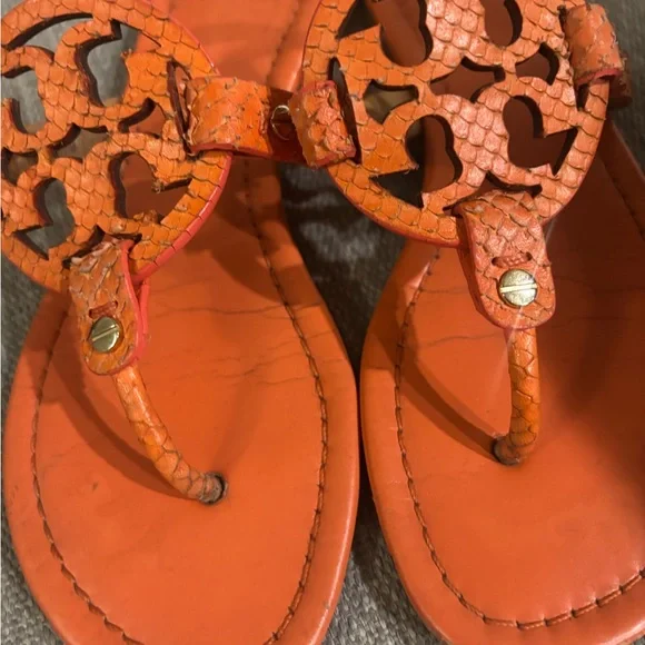 Tory Burch Vibrant Orange Sandals - Picture 2 of 6